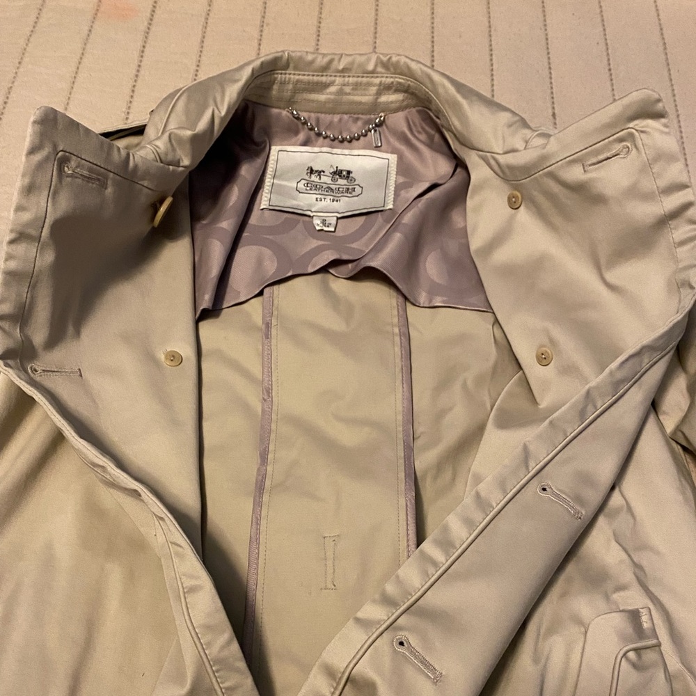 Coach winter coat, only used once. Coach wedge heels only worn twice.